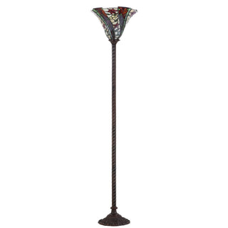 Leonardo Tiffany-Style 71" Torchiere LED Floor Lamp