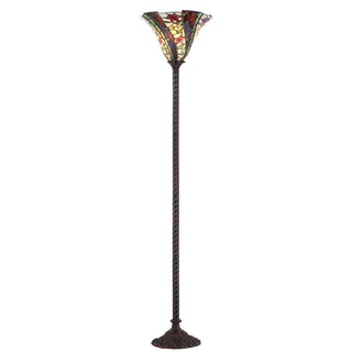 Leonardo Tiffany-Style 71" Torchiere LED Floor Lamp