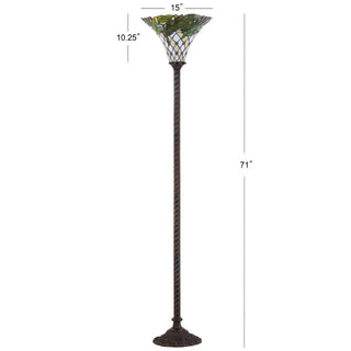 Madison Tiffany-Style 71" Torchiere LED Floor Lamp