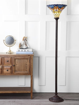 Bethany Tiffany-Style 70" Torchiere LED Floor Lamp