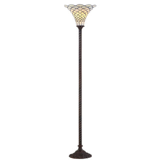 Santiago Tiffany-Style 70" Torchiere LED Floor Lamp