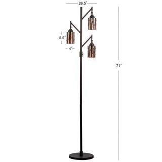 Bella Tiffany-Style 71" Multi-Light LED Floor Lamp