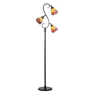 Damian Tiffany-Style 70.5" Multi-Light LED Floor Lamp