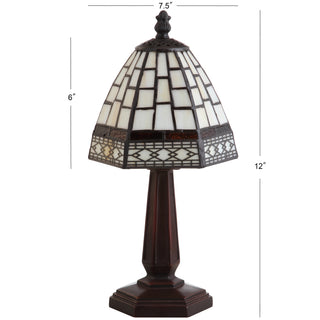 Vera Tiffany-Style 12" LED Table Lamp