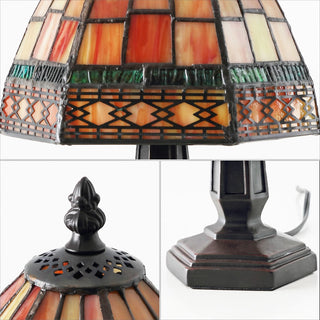 Vera Tiffany-Style 12" LED Table Lamp