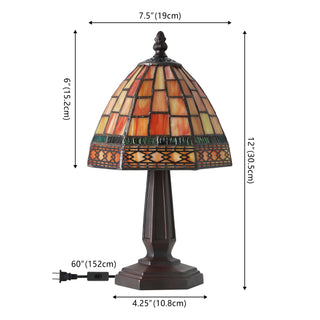 Vera Tiffany-Style 12" LED Table Lamp