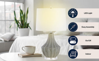 Marley 24.5" Ceramic LED Table Lamp