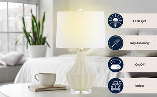 Marley 24.5" Ceramic LED Table Lamp