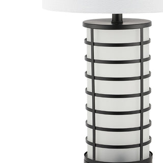 Colton Classic 27" Modern Industrial Iron Nightlight LED Table Lamp with USB Charging Port