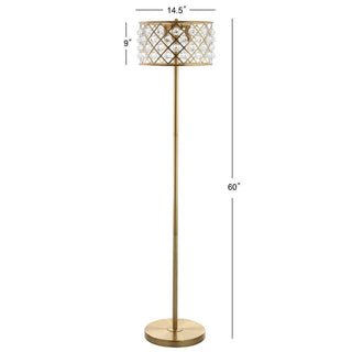 Pedro 60" Crystal/Metal LED Floor Lamp