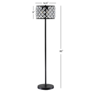 Pedro 60" Crystal/Metal LED Floor Lamp