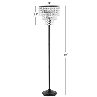 Darvin 60" Crystal/Metal Floor Lamp