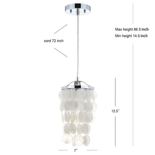 Ember 7" Seashell LED Chandelier Pendant