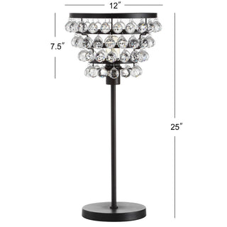 Angelina 25" Crystal/Metal Table Lamp