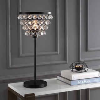 Angelina 25" Crystal/Metal Table Lamp