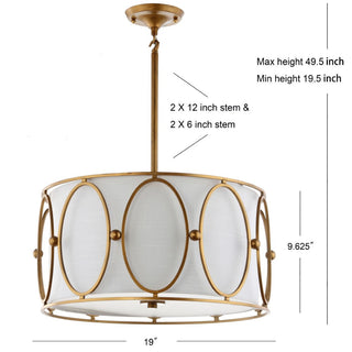 Eloise 3-Light 19" Metal LED Pendant