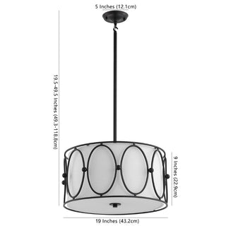 Eloise 3-Light 19" Metal LED Pendant