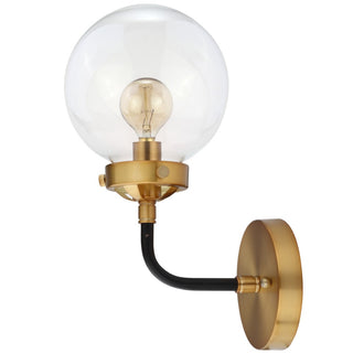 Iris Brass Vanity Industrial Wall Sconce