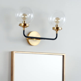 Iris Brass Vanity Industrial Wall Sconce