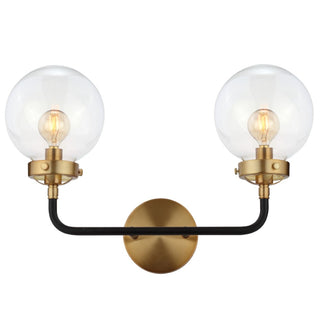 Iris Brass Vanity Industrial Wall Sconce