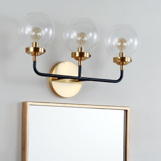 Iris Brass Vanity Industrial Wall Sconce