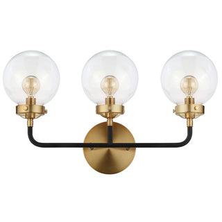 Iris Brass Vanity Industrial Wall Sconce