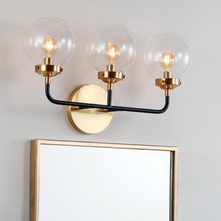 Iris Brass Vanity Industrial Wall Sconce