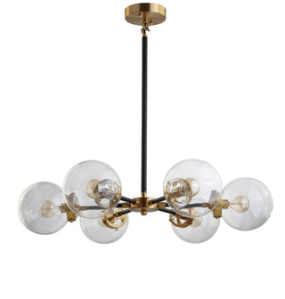 Lantana 6-Light 28" Brass Cluster Pendant