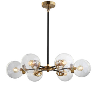 Lantana 6-Light 28" Brass Cluster Pendant