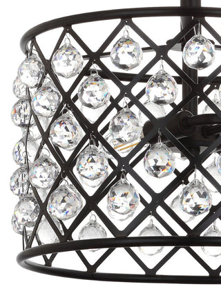 Minaret 14.5" Crystal/Metal LED Semi-Flush Mount