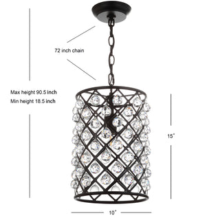 Minar Crystal/Metal LED Pendant