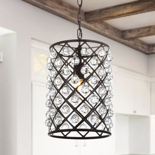 Minar Crystal/Metal LED Pendant