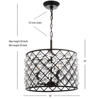 Minar Crystal/Metal LED Pendant