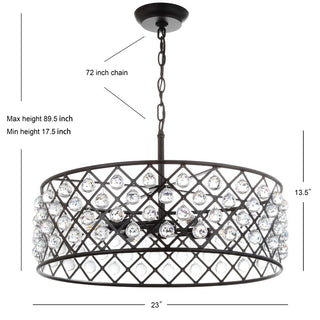 Minar Crystal/Metal LED Pendant