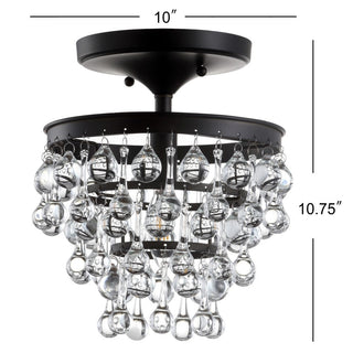 Trinity Metal/Crystal LED Flush Mount