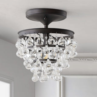 Trinity Metal/Crystal LED Flush Mount