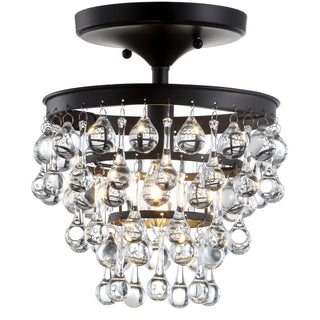 Trinity Metal/Crystal LED Flush Mount