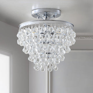 Trinity Metal/Crystal LED Flush Mount