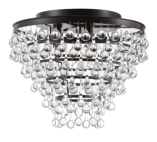 Calypso 16" Metal/Crystal LED Flush Mount