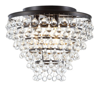 Calypso 16" Metal/Crystal LED Flush Mount