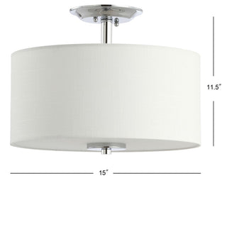 Pagoda 15" Metal LED Semi-Flush Mount