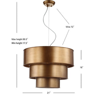 Agama 21" 3-Tier Metal LED Pendant