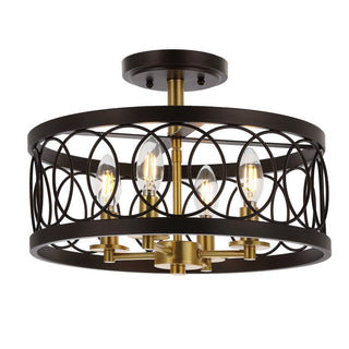 Badger 15.5" Metal LED Semi-Flush Mount