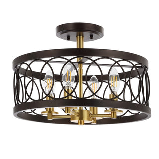 Badger 15.5" Metal LED Semi-Flush Mount