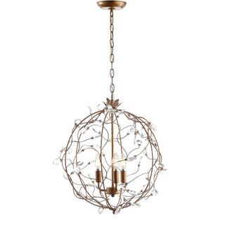 Emu 20" Adjustable Metal/Glass LED Pendant