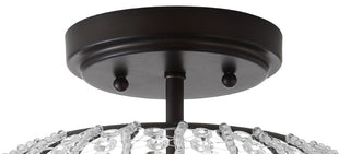 Delos 11.7" Metal /Acrylic LED Semi-Flush Mount