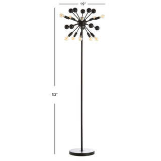 Coconut 10-Light 63" Modern Sputnik Metal LED Floor Lamp