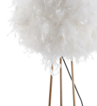 Rosy 52" Feather Metal LED Floor Lamp