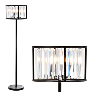 Olmec 63" Metal/Crystal LED Floor Lamp