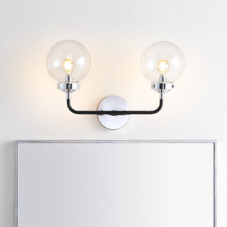 Iris 18" 2-Light Industrial Wall Sconce